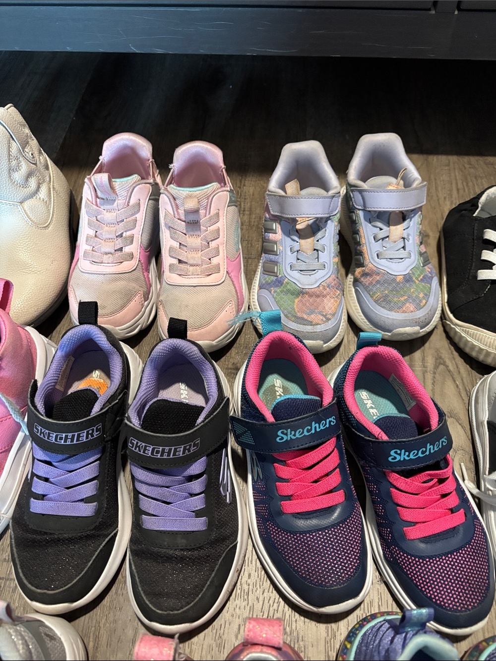 Assorted Kids Sneakers Pack - Pink, Purple, Black, White (11 pairs) - Picture 5 of 6